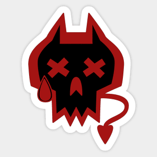 DEVIL'S SKULL VARIANT 1 Sticker